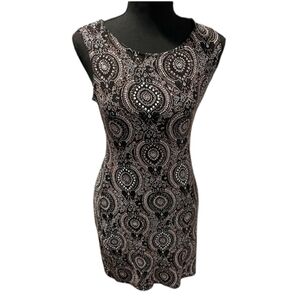 Olivia Mathew's Vintage Women's Black Textured Mini Dress Size XL New With Tag